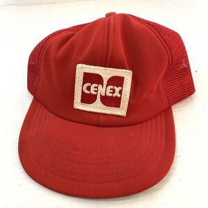 Vintage Cenex Red MESH Snap Back Trucker Hat Unitog Made In USA Adjustable OSFA